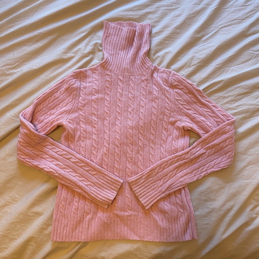 J Crew Pink Wool Blend Sweater